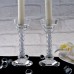 2pcs Pillar Tall Candle Holder Wedding Home Centerpieces Decor Crystal Holder 6"   382305360305